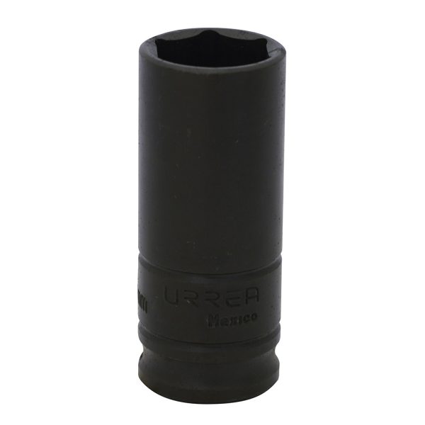 Dado de impacto largo cuadro de 3/8", 6 puntas, métrico, 15 mm Urrea 7015M