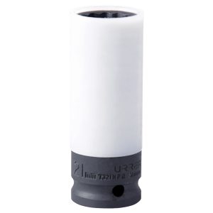 Dado de impacto métrico cuadro de 1/2", con protección Nylamid, 21 mm Urrea 7321MPR