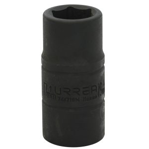Dado de impacto corto doble boca métrico cuadro de 1/2", 17 x 19 mm Urrea 741719M