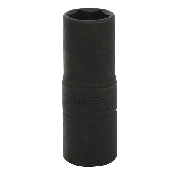 Dado de impacto largo doble boca métrico cuadro de 1/2", 19 x 21 mm Urrea 741921MT