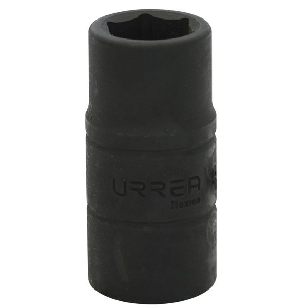 Dado de impacto corto doble boca en pulgadas cuadro de 1/2", 3/4" x 13/16" Urrea 742426