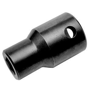 Adaptador de impacto con barreno pasado para puntas hexagonales 5/16", cuadro 1/2" Urrea 7472