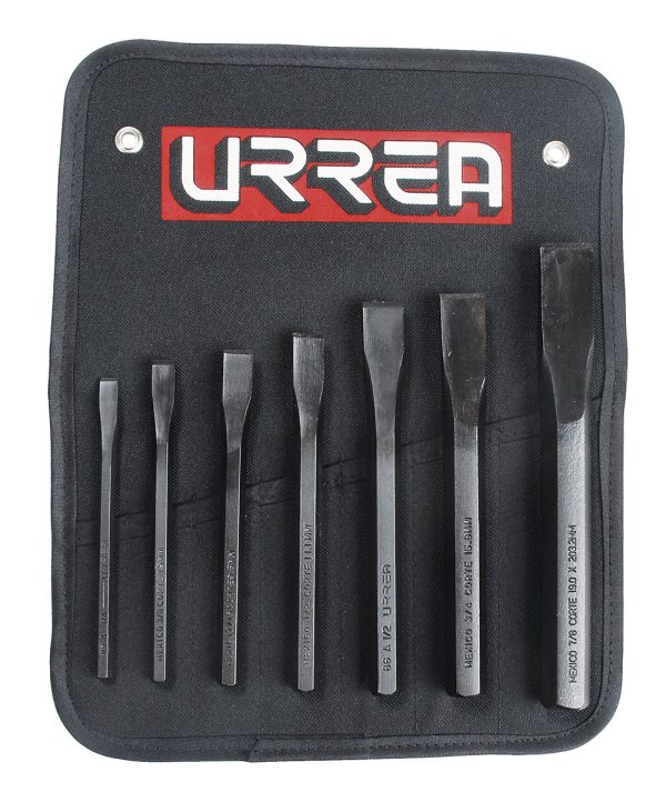Juego combinado de cinceles corta frío, 7 piezas Urrea 86B