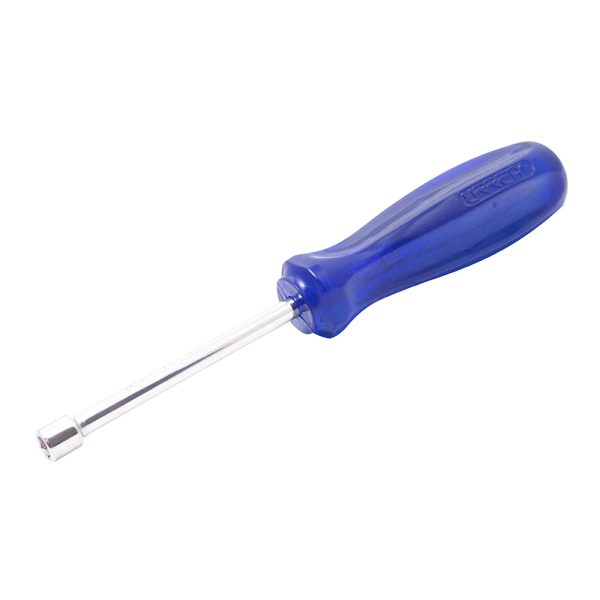 Destornillador con mango ámbar color azul, de caja en pulgadas 3/8" x 3" Urrea 9212