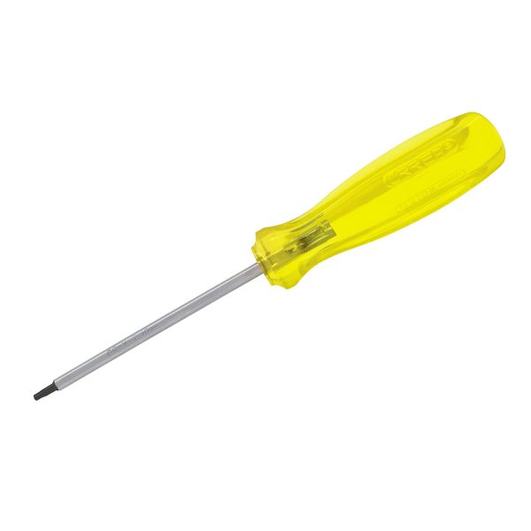Destornillador con mango ámbar, punta torx barra redonda T25 x 4" Urrea 9325W