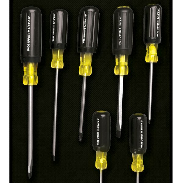 Juego de destornilladores con mango cushion grip, combinados, 7 piezas Urrea 9400A