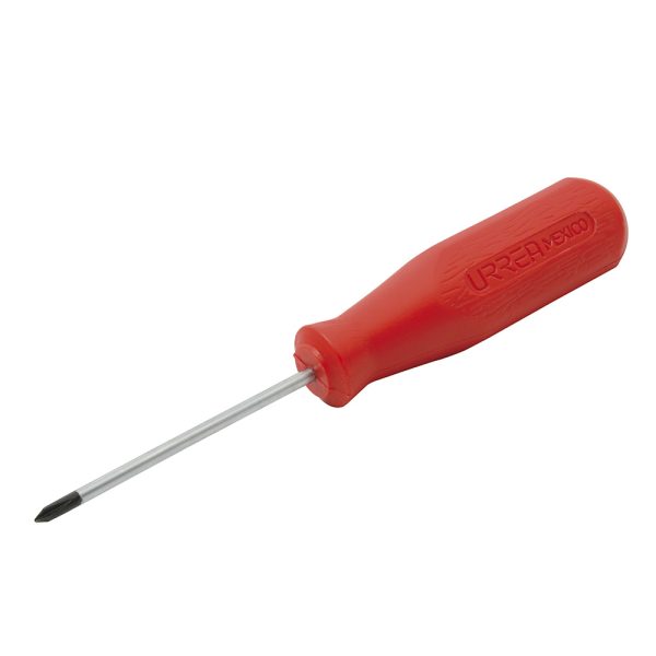 Destornillador con mango rojo, punta Phillips barra redonda #2 x 8" Urrea 9685R
