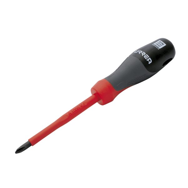 Destornillador con mango trimaterial 1000 V, punta Phillips #0 x 2-3/8" Urrea 9700T