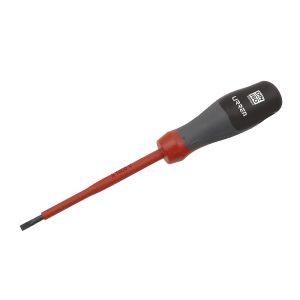 Destornillador con mango trimaterial 1000 V, punta plana 5/32" x 4" Urrea 9714T