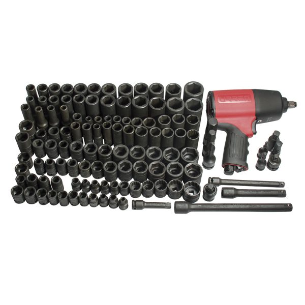 Juego intermedio industrial combinado 120 piezas de impacto, sin gabinete Urrea 98152