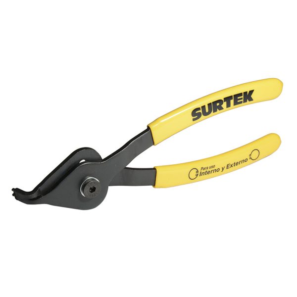 Pinza para anillos de retención convertibles 1.7 mm ángulo de 180° Surtek 985