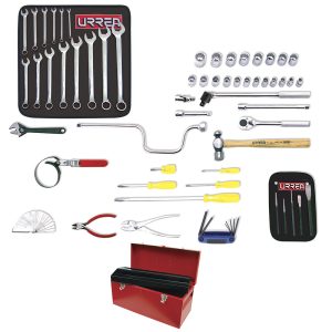 Juego básico automotriz métrico, 58 piezas con caja D6 Urrea 9914M