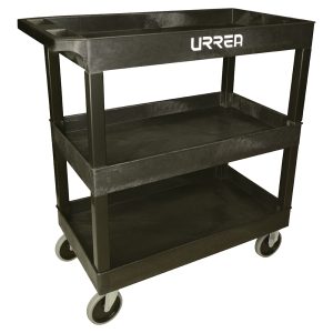 Carro utilitario plástico 35" x 18" 3 niveles Urrea 9980P