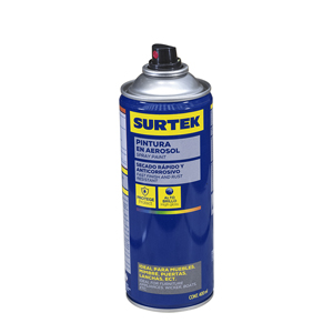 Pintura en aerosol 400 ml color aluminio Surtek AEM402