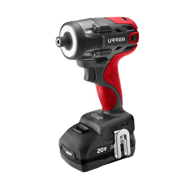 Atornillador de impacto 1/4" a batería Litio-ion 20 V 160 Nm Urrea AI1120