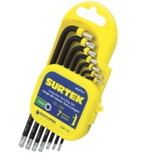 Juego de llaves hexagonales tipo "L", Torx, largas, 7 piezas Surtek ALLFTL7