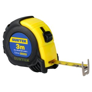 Flexómetro con carcasa anti-impacto 3 m x 5/8" Surtek B122080