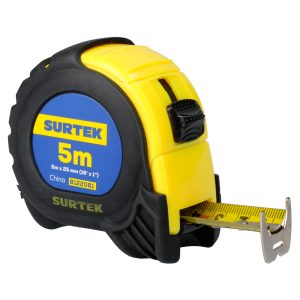 Flexómetro con carcasa anti-impacto 5 m x 1" Surtek B122081