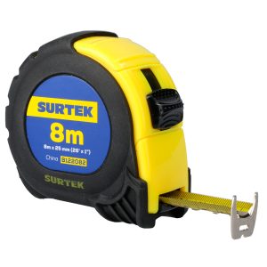 Flexómetro con carcasa anti-impacto 8 m x 1" Surtek B122082