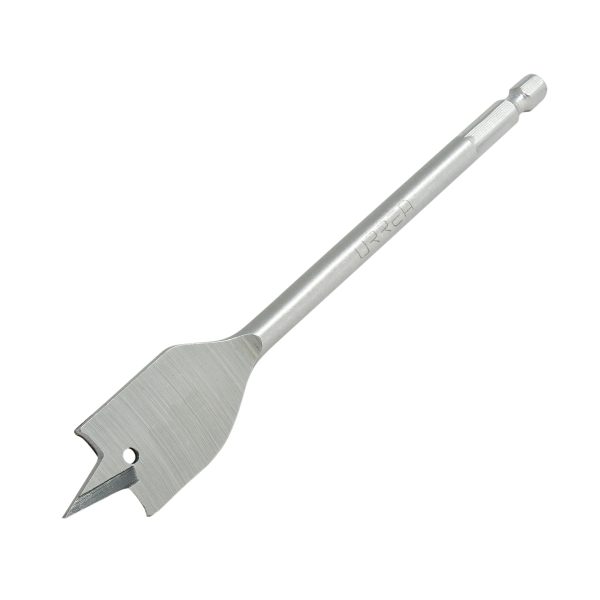 Broca para madera de acero al carbono tipo manita 1-1/8" zanco de 1/4" Urrea BMM1-1/8