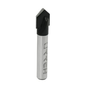 Broca para router de acero corte en "V" 3/8" zanco de 1/4" Urrea BR1402