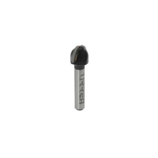 Broca para router de acero de media caña 1/2"  zanco de 1/4" Urrea BR1406