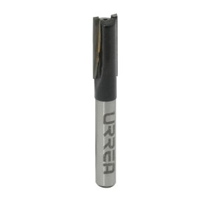 Broca para router de acero recta de 2 filos 1/2" zanco de 1/4" Urrea BR1411