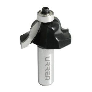 Broca para router de acero romana con balero 1-3/8" zanco de 1/4" Urrea BR1414