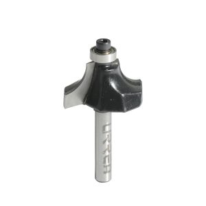 Broca para router de acero redondeadora de moldadura con balero 1-1/4" zanco de 1/4" Urrea BR1417