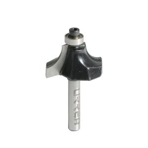Broca para router de acero redondeadora de moldadura con balero 1-1/2" zanco de 1/4" Urrea BR1418