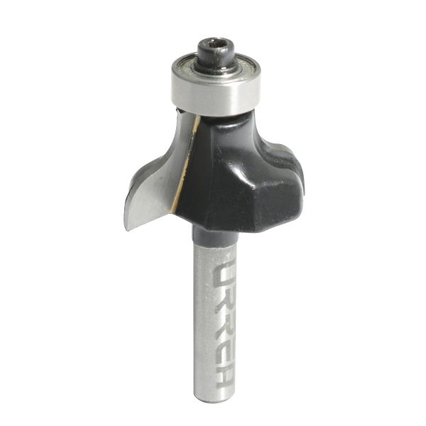 Broca para router de acero pecho de paloma con balero 1-1/8" zanco de 1/4" Urrea BR1423