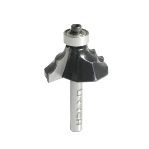 Broca para router de acero moldadura clásica con balero 1-3/8" zanco de 1/4" Urrea BR1427