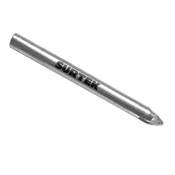 Broca para vidrios y azulejos de acero con cabeza de carburo de tungsteno 1/4" Surtek BVS14