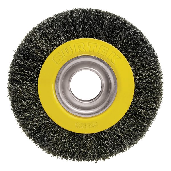 Carda copa ondulada alambre delgado para esmeril 6" x 1-1/8" con adaptadores Surtek C543