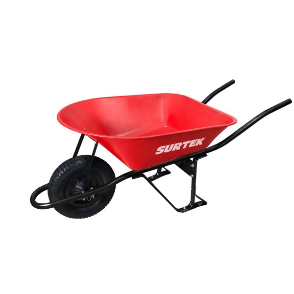 Carretilla reforzada con bastidor metálico 6 Ft3 llanta imponchable de poliuretano Surtek CAT60X