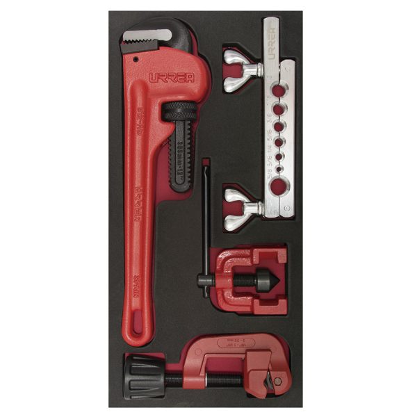 Juego de herramienta para manejo de tubo, 3 piezas Urrea CH125