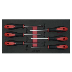 Juego de destornilladores mango bimaterial punta Torx, 6 piezas Urrea CH129