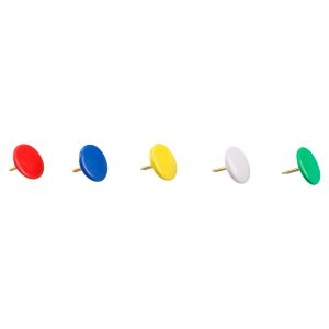 Chinches con cabeza cubierta de PVC de colores, 100 piezas Foy CHI00