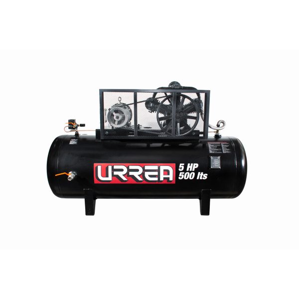 Compresor de aire eléctrico de banda 500 Lt, 5 HP, 220 V - 440 V Urrea COMP9505