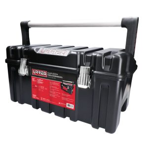 Caja portaherramientas plástica con broches metálicos 21" x 11" x 10" Urrea CPU20