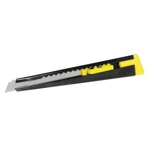Cutter con cuerpo metálico de 9 mm, cambio automático de navaja Surtek CUTF13