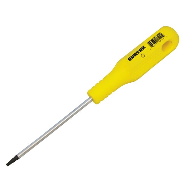 Destornillador con mango amarillo, punta Torx  T30 x 4" Surtek D4330