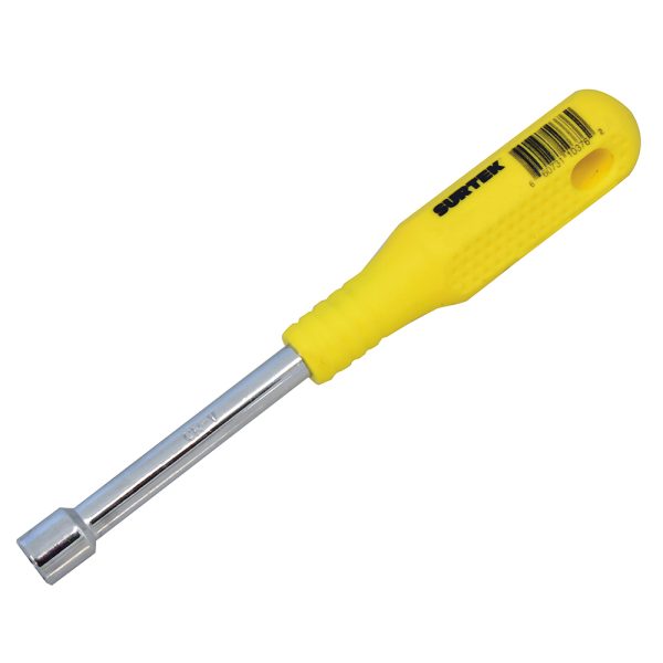 Destornillador con mango amarillo, de caja en pulgadas 1/4" x 3" Surtek D4508