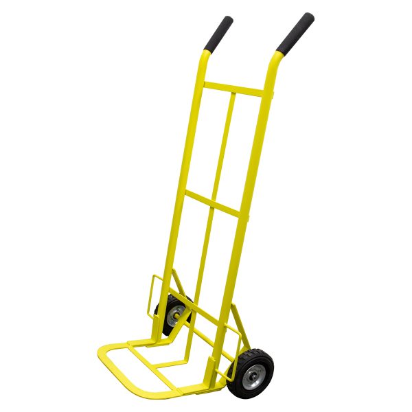 Diablo bodeguero capacidad 400 kg amarillo con llanta sólida Surtek DBS400