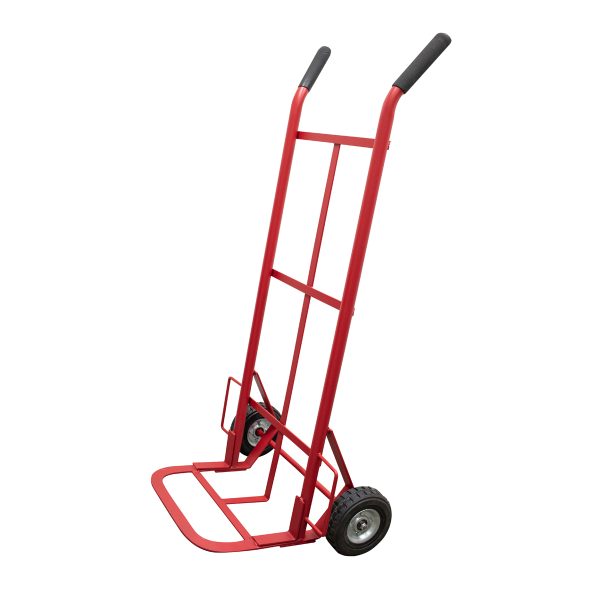 Diablo bodeguero capacidad 400 kg rojo con llanta sólida Surtek DBS400R