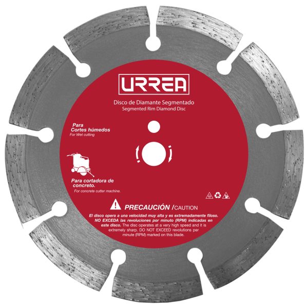 Disco de diamante segmentado, 14" Urrea DDIS14