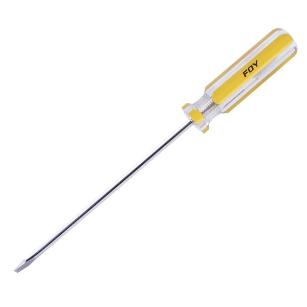 Destornillador con mango de PVC, punta plana 1/4" x 8" Foy DEP48