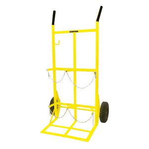 Diablo para cilindros o tanques capacidad 2 cilindros con llanta neumática Surtek DGN2C