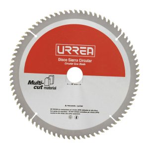 Disco para sierra circular para corte multi-material 100 dientes, 10" Urrea DSA10100