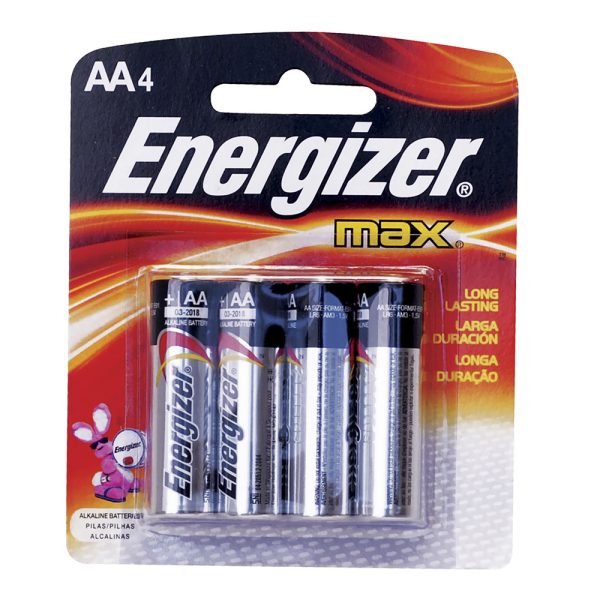 Pila alcalina Energizer® "AA",  4 piezas Surtek E91BP-4